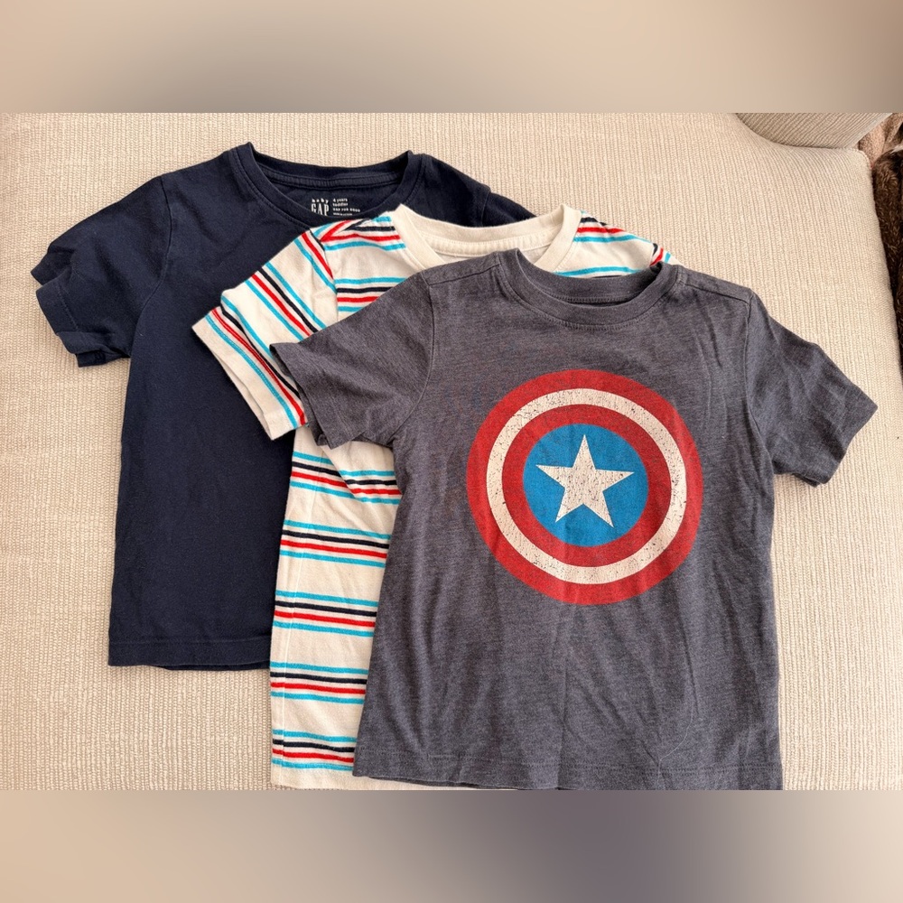 Boy tshirt bundle 4T including Captain America